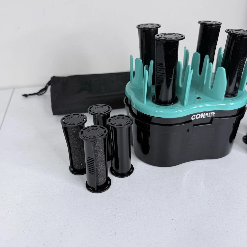Conair HS67 Infiniti Pro Gentle Curls Steam Rollers W/12 Rollers Set Tested